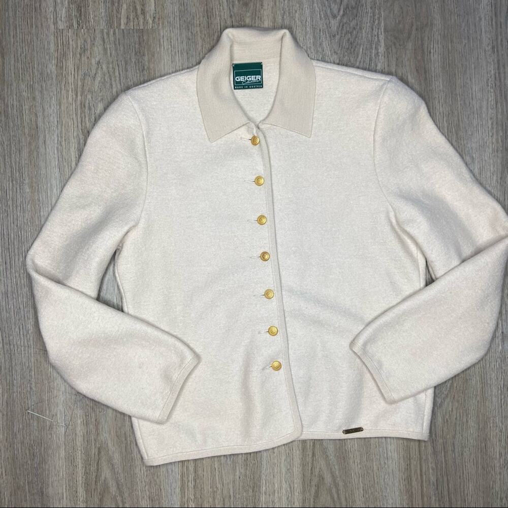 Vintage Geiger Collections Wool Button Up Coat